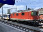 SBB Re 4/4 11138 mit BDt 990-1 am 16.8.20 beim Bahnhof Bern abgestellt.