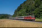 SBB Re 420 136-4 mit einem IR36 aufgenommen am 27.06.2020 bei Hornussen AG