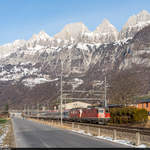 SBB Re 4/4 II Doppeltraktion mit EC Transalpin Zürich HB - Graz am 9.