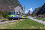 Am 02.04.2021 ist BLS Re 420 501 unterwegs als RE 4073 von Interlaken Ost nach Zweisimmen und konnte hier kurz vor der Haltestelle Burgholz aufgenommen werden.