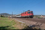 [Archiv] Am 19.09.2019 ist SBB Cargo Re 420 318-8 mit einem Güterzug unterwegs auf der Bözberg-Achse.