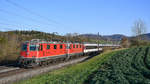 IC 3 (Zug 782) umgeleitet über den Bözberg mit Re 4/4 II 11114 und 11154.