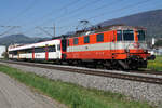 Re 4/4 ll 11108, ehemals Swiss Express, mit einer Sonderleistung bei Grenchen am 19.