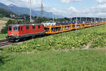 Re 420 328-7 mit dem Tesla-Zug bei Pieterlen am 31.