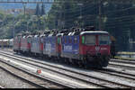 SBB - Lok 420 280 + 420 246 + 420 247 + 420 290 + 420 265 abgestellt im Bhf.