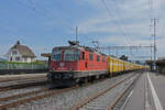 Re 420 235-4 durchfährt den Bahnhof Rupperswil.