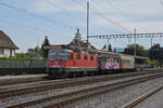 Re 420 162-0 durchfährt den Bahnhof Rupperswil.