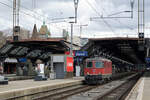 Re 420 115-8 (Re 11115) als Single auf Rangierfahrt in Zürich-HB am 5.