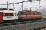 ie Re 4/4 11109, ehemals SWISS EXPRESS, mit einer Sonderleistung in Yverdon-les-Bains am 28. Januar 2022.
Foto: Walter Ruetsch