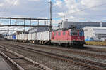 Re 420 258-6 durchfährt den Bahnhof Rupperswil.