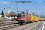 Re 420 267-7 durchfährt den Bahnhof Rupperswil.