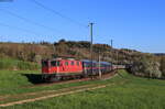 11299 mit dem NJ 5327 (Mannheim Hbf - Zürich HB) bei Lottstetten 17.4.22