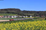 11121 mit dem IC 183 (Singen(Hohentwiel) – Zürich HB) bei Rafz 17.4.22