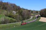 11300 mit dem IC 483 (Singen(Hohentwiel) – Zürich HB) bei Rafz 17.4.22