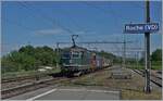 Die SBB Re 4/4 II 11335 (und eine Re 6/6) fahren mit einem Güterzug durch den Bahnhof von Roche VD. Das besondere an der Lok ist nicht nur, dass sie grün ist, sondern dass sie wieder grün ist.

12. Mai 2022