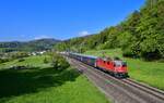 Re 420 192 mit einem NJ am 27.04.2022 bei Villnachern.