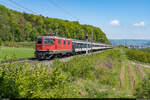 SBB Re 420 121 / Villnachern, 1. Mai 2022<br>
Fussballextrazug Zürich HB - Basel SBB