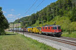 Re 420 265-1 fährt Richtung Bahnhof Tecknau.