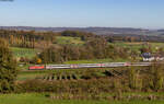 11159 mit dem IC 186 (Zürich HB – Stuttgart Hbf) bei Lottstetten 27.10.22