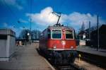 Re 4/4 II 11195 im Lindauer Hauptbahnhof.