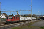 Re 420 260-2 durchfährt am 27.10.2022 den Bahnhof Rupperswil.