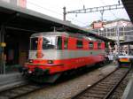 Lok 11109, nachdem sie vom Zug abgehngt wurde, wartet in Locarno am Morgen des 02.08.07 um 10 Uhr 30 auf den nchsten Einsatz.