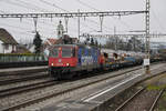 Re 420 347-7 durchfährt am 26.01.2023 den Bahnhof Rupperswil.