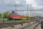 Re 420 111-7 durchfährt am 12.05.2023 den Bahnhof Pratteln.