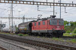 Re 420 291-7 durchfährt am 17.05.2023 den Bahnhof Pratteln.