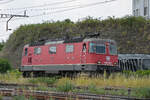 Re 420 239-3 durchfährt am 16.06.2023 den Bahnhof Pratteln.