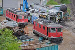 Am 30.04.2024 stehen die Re 420 147-1 und die Re 620 040-6 bereits auf dem Leichenplatz der Firma Thommen und werden bald Geschichte sein.