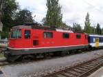 SBB Lok 11172 mit Zug abgestellt in Schaffhausen.