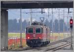 Re 4/4 II 11252 und 11245 auf dem Weg nach Ems Werk haben soeben die Station Felsberg passiert.