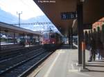 Re 4/4'' 11239 ''Porrentruy'' und Re 6/6 11632 ''Dniken'' am 8.3.08 in Arth-Goldau.