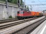 SBB Re 4/4II am 26-7-2004 in Spiez