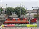 Re 4/4 II 11109 hinter einem neuen Flirt frs Sdtirol und vor dem Bodensee in Rorschach.