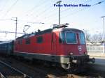 Re 4/4 11192 im Bahnhof Olten, am 28.02.09