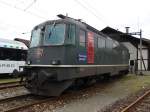 Re 4/4 11160 mit Test Klima-Anlage am 23.4.05 in Winterthur