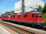 SBB - Re 4/4 11331 mit Re 4/4 11274 in Zollikofen am 30.06.2009