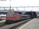 Re 4/4'' 11134 am 17.12.09 vor dem IR 1778 nach Basel.