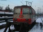 Die Re 4/4II 11109 ist neben 11108 die letzte Lok in der Swiss-Express Lackierung.