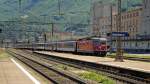 Mit einem IR nach Chiasso durchfhrt die Re 4/4  11139 am 31.05.10 Giubiasco. Am Sonntag davor standen DIESE Wagen noch in Luzern, am Freitag davor kamen sie als Entlastungs-IR von Zrich nach Luzern(Ausser die 3 vordersten). Wahrscheinlich fuhren sie dann wieder als Entlastungs-IR nach Zrich an diesem Morgen, um von dort ins Tessin aufzubrechen...