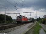 Die Re 4/4'' 11204 fuhr mit einem Dispopendel durch Dietikon, um in im RBL abstellen zu knnen, nachdem er als Extrazug fr die Street Parade gebraucht wurde.