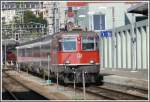 IC187 mit Re 4/4 II 11134 fhrt an Stelle eines ICE von Stuttgart nach Zrich HB, ab Singen mit SBB Lok.