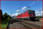 Re 4/4 II 11121 und Re 4/4 II 11218.