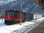 SBB - Re 4/4  11115 im Bahnhof Brig am 30.12.2010