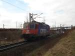 Ein Nachschu auf die 421 380-7 der SBB Cargo im Rbf Mnchen Nord als Leerfahrt nach Zustellung einer bergabe an das BMW-Werk.