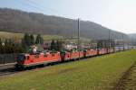 So muss der `Walter´ aussehen: 11162 mit 357 & 287, sowie die Crossrail 436 112 & 115 am 08.03.11 in Tecknau