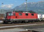 SBB - Re 4/4 11125 vor Gterzug in Buchs/SG am 24.05.2011