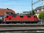 SBB - Re 4/4 11289 vor Gterzug im Bahnhof Lenzburg am 23.05.2011